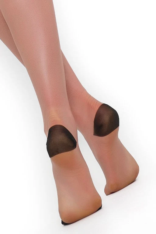 Gio Reinforced Heel And Toe Contrast Nylon Stockings 11 Gio Reinforced Heel And Toe Contrast Nylon Stockings - Image 9