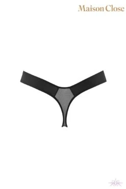 Maison Close Pure Tentation Black High Thong 18 Maison Close Pure Tentation Black High Thong -Glamour Lace Shop Mayfair Stockings 608068 ghost 2 hd logo