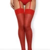 Obsessive Red Stockings -Glamour Lace Shop Mayfair Stockings Obsessive S800 red 2