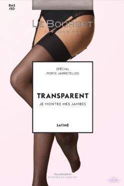 Le Bourget Satine 15 Denier Stockings -Glamour Lace Shop Mayfair Stockings TRANSPARENT 1TR