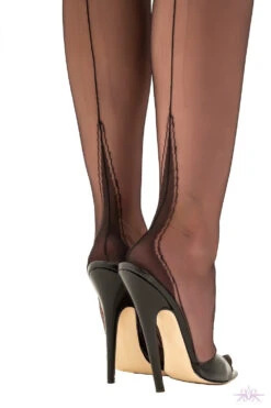 Gio Harmony Point Heel Fully Fashioned Stockings -Glamour Lace Shop Mayfair Stockings harmony point stockings 3