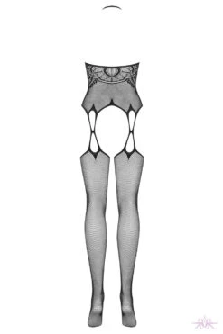 Obsessive Faux Suspender Fishnet Bodystocking 13 Obsessive Faux Suspender Fishnet Bodystocking -Glamour Lace Shop Mayfair Stockings obsessive bodystockings g316 back packshot