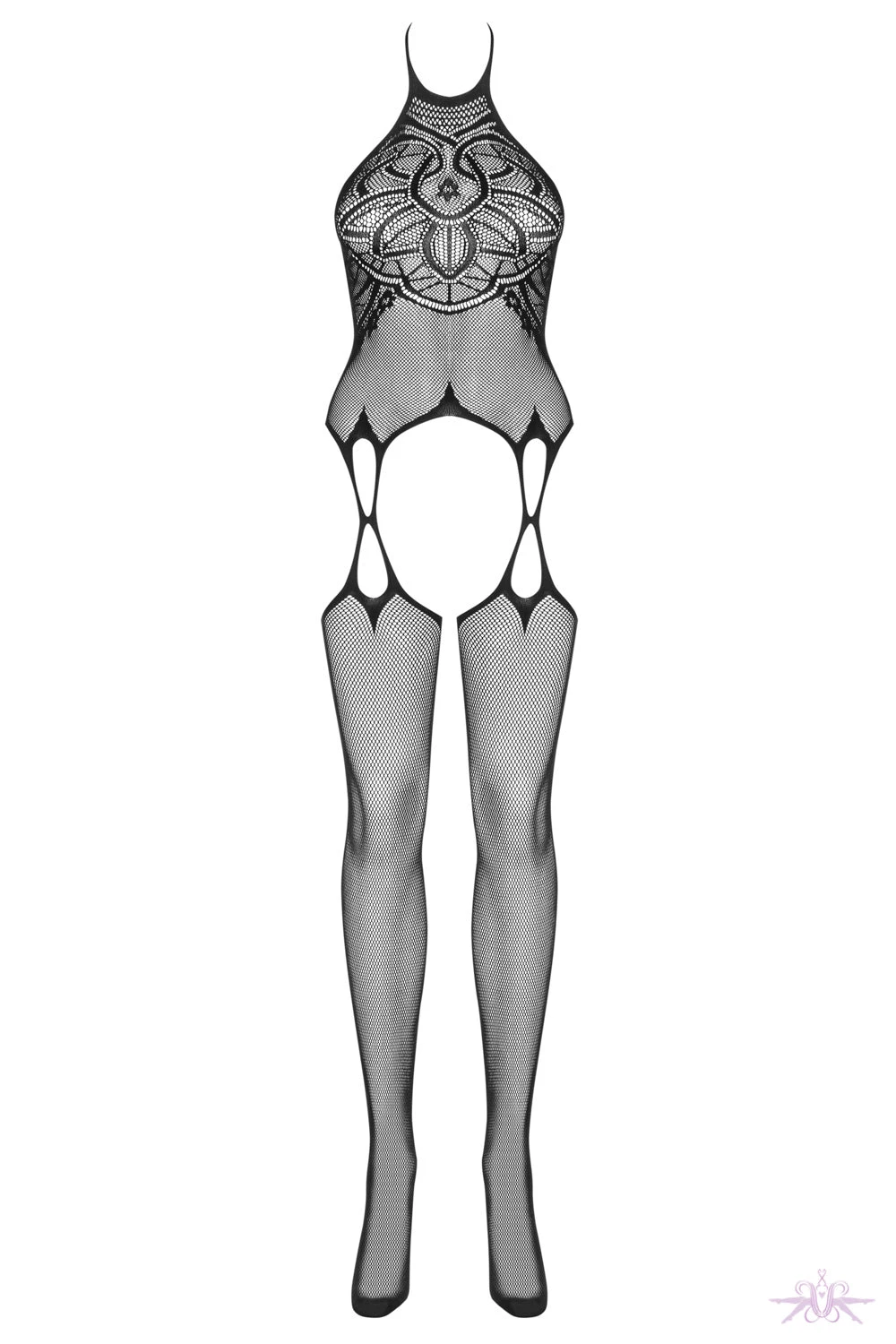 Obsessive Faux Suspender Fishnet Bodystocking 7 Obsessive Faux Suspender Fishnet Bodystocking - Image 5
