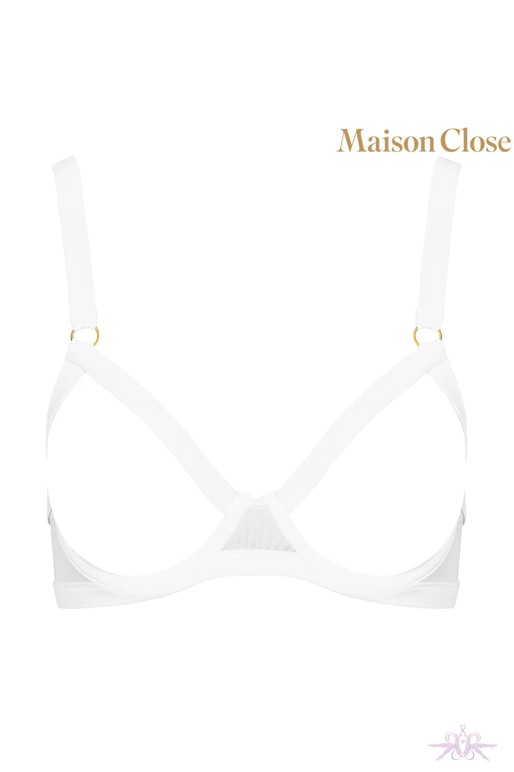 Maison Close Pure Tentation White Naked Breast Bra 10 Maison Close Pure Tentation White Naked Breast Bra - Image 8