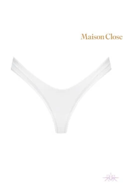 Maison Close Pure Tentation White High Thong 22 Maison Close Pure Tentation White High Thong -Glamour Lace Shop Mayfair Stockings608513 ghost Edit 6