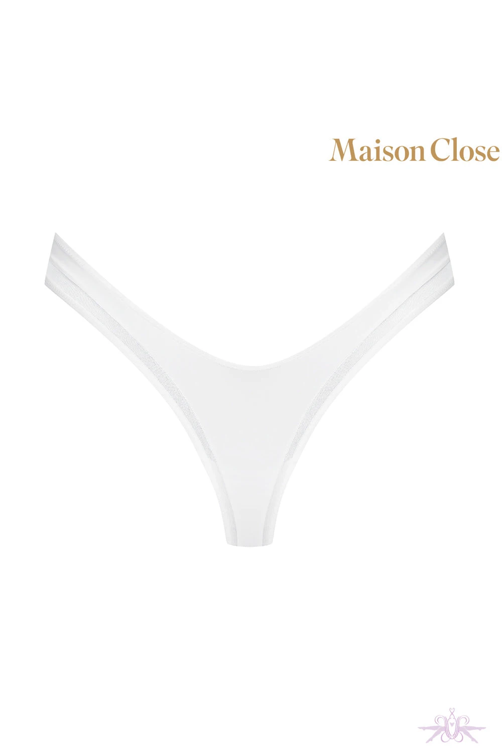 Maison Close Pure Tentation White High Thong 12 Maison Close Pure Tentation White High Thong - Image 10
