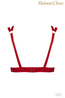 Maison Close Tapage Nocturne Red Cupless Triangle Bra -Glamour Lace Shop Mayfair Stockings608647 ghost 2 21