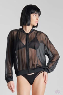 Maison Close Pure Tentation Sheer Black Bomber Jacket 16 Maison Close Pure Tentation Sheer Black Bomber Jacket -Glamour Lace Shop Mayfair Stockings608809 pure tentation noir 2085 2000x2000 66