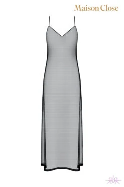 Maison Close Madame Reve Long Sheer Dress -Glamour Lace Shop Mayfair Stockings608867 ghost 1 13