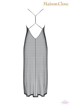 Maison Close Madame Reve Long Sheer Dress -Glamour Lace Shop Mayfair Stockings608867 ghost 2 14