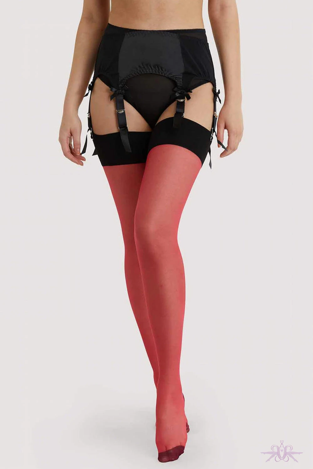 Playful Promises Red Bow Seamed Stockings 4 Playful Promises Red Bow Seamed Stockings - Image 2