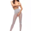 MissO Shiny Open Crotch Seamless Grey Tights -Glamour Lace Shop Mayfair StockingsIMG 0373 1