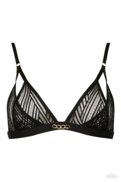 Atelier Amour Onde Sensuelle Open Triangle Bra -Glamour Lace Shop Mayfair StockingsOS10Front 2