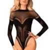 Obsessive Long Sleeved Open Bodysuit 1 Obsessive Long Sleeved Open Bodysuit -Glamour Lace Shop Mayfair StockingsObsessive B135 teddy aaa 4