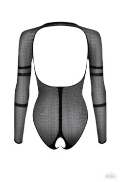 Obsessive Crotchless Long Sleeved Sheer Bodysuit 13 Obsessive Crotchless Long Sleeved Sheer Bodysuit -Glamour Lace Shop Mayfair StockingsObsessive B137 teddy pwb 1