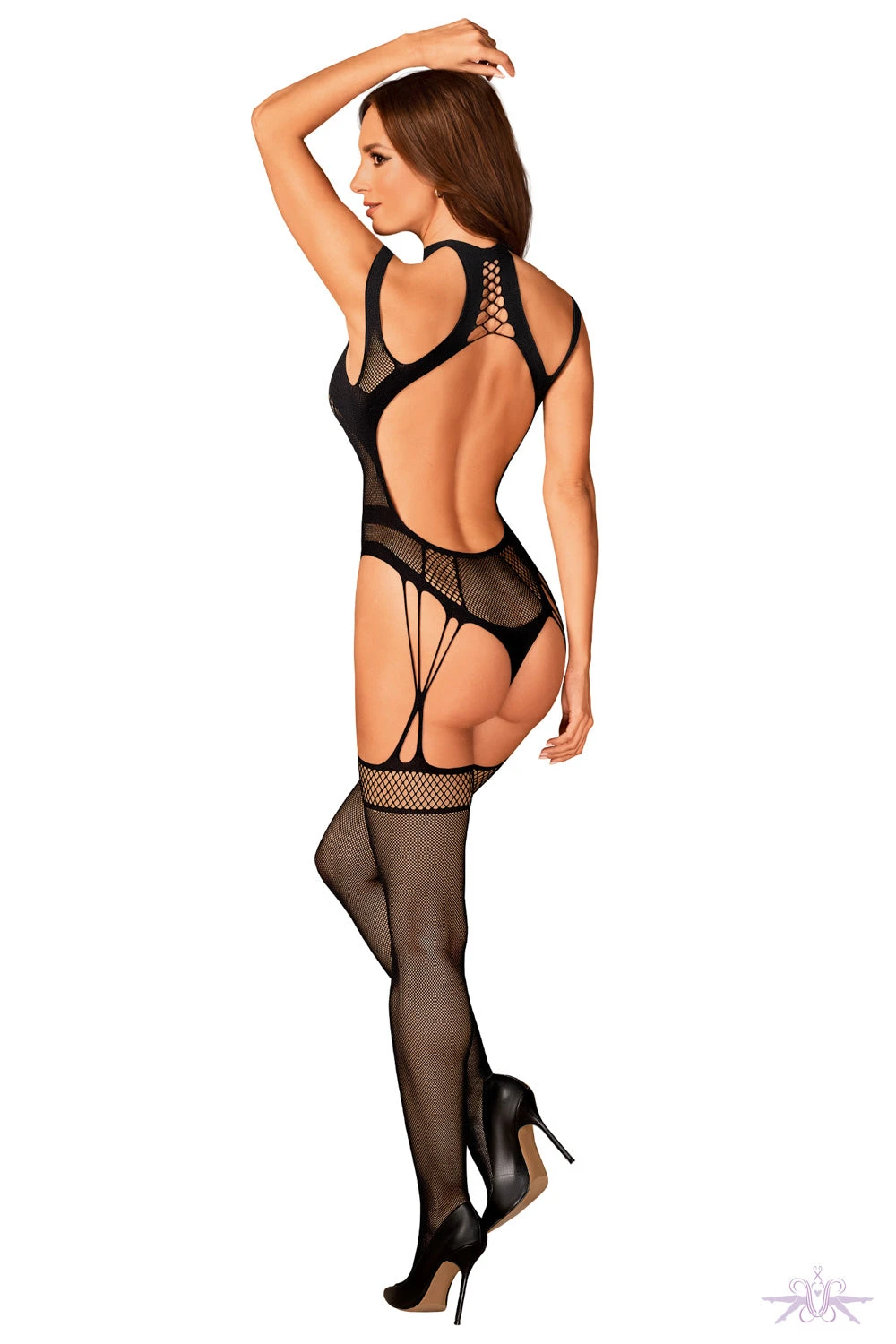 Obsessive Cut-Out Design Fishnet Bodystocking 4 Obsessive Cut-Out Design Fishnet Bodystocking - Image 2