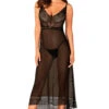 Obsessive Black Estiqua Long Chemise 1 Obsessive Black Estiqua Long Chemise -Glamour Lace Shop Mayfair StockingsObsessive estiqua chemise awf 9