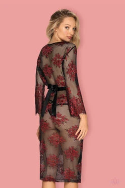 Obsessive Redessia Lace Peignoir 19 Obsessive Redessia Lace Peignoir -Glamour Lace Shop Mayfair StockingsObsessive redessia peignoir back 3