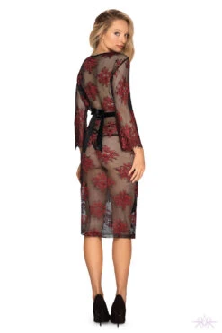 Obsessive Redessia Lace Peignoir 18 Obsessive Redessia Lace Peignoir -Glamour Lace Shop Mayfair StockingsObsessive redessia peignoir back 3 27