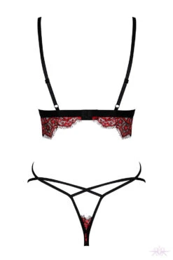 Obsessive Redessia Two Piece Set 18 Obsessive Redessia Two Piece Set -Glamour Lace Shop Mayfair StockingsObsessive redessia top thong back packshot 38