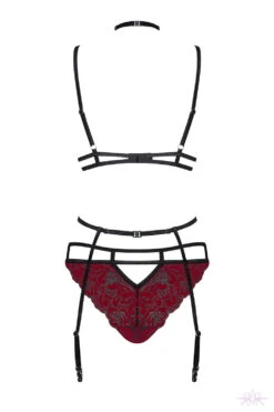 Obsessive Sugestina 3 Piece Set 22 Obsessive Sugestina 3 Piece Set -Glamour Lace Shop Mayfair StockingsObsessive sugestina set back packshot 1