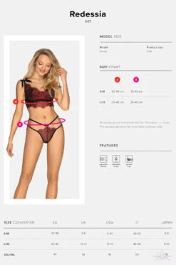 Obsessive Redessia Two Piece Set 19 Obsessive Redessia Two Piece Set -Glamour Lace Shop Mayfair StockingsRedessia top thong 32