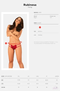 Obsessive Rubinesa Thong -Glamour Lace Shop Mayfair StockingsRubinesa thong 18