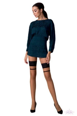 Passion Beige/Black Sheer Seamed Hold Ups -Glamour Lace Shop Mayfair StockingsST114 kopia 6