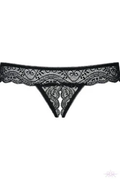 Obsessive Miamor Crotchless Thong -Glamour Lace Shop Mayfair Stockingsobsessive miamor crotchless thong back packshot 4