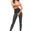 MissO Shiny Open Crotch Seamless Black Tights -Glamour Lace Shop Mayfair Stockingsp703 black1 1