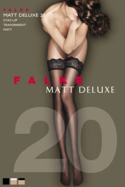 Falke Matt Deluxe 20 Hold Ups -Glamour Lace Shop falke matt deluxe 20 denier stay ups p422 2643 zoom Edit